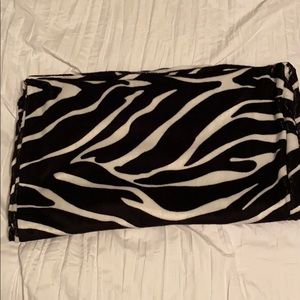 Zebra print body pillow case
